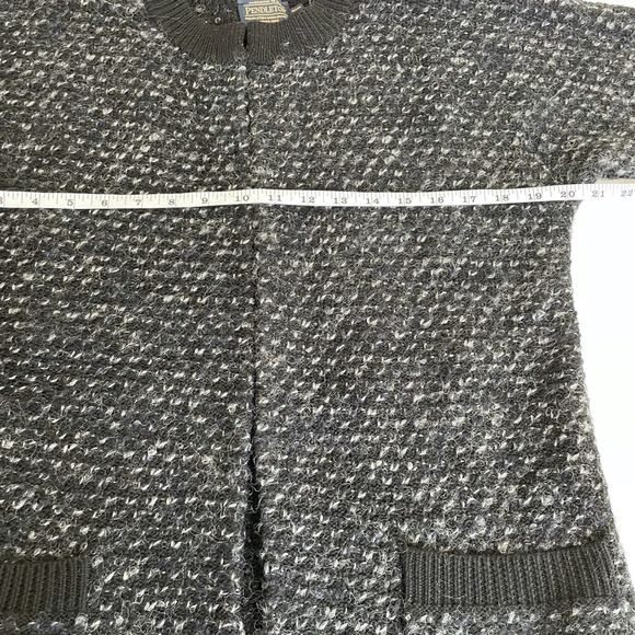 Pendleton Wool Short Sleeve Open Thick Cardigan Knit Sweater - Picture 11 of 16